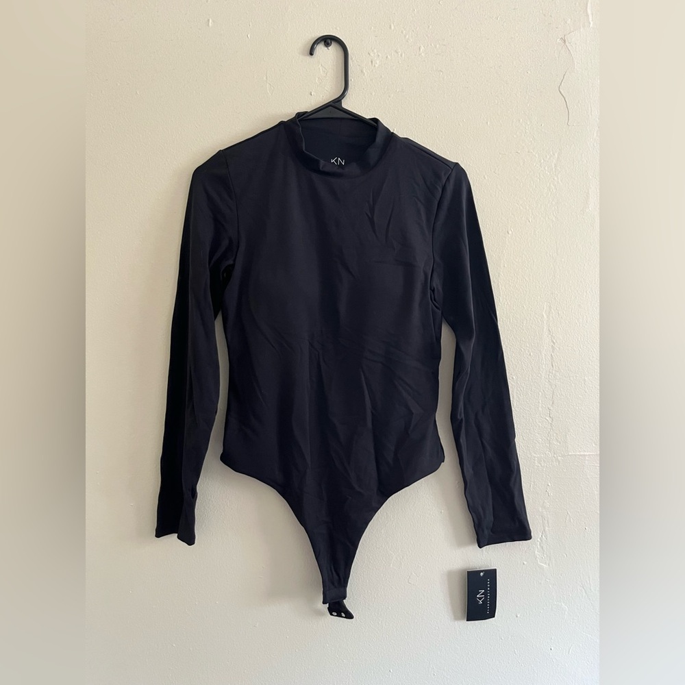 NWT- Klassy Network Mock Turtleneck Long Sleeve Bramisuit